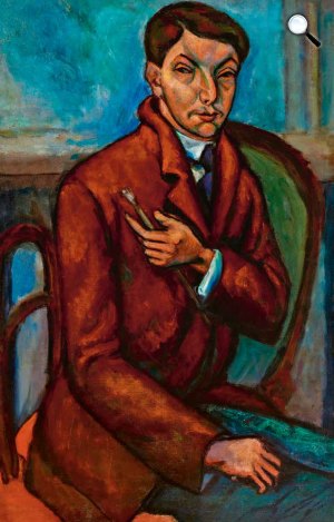 Tihanyi Lajos: Önarckép, 1910-11 körül (Fotó: Kieselbach Galéria)