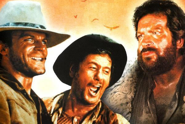 Bosszú El Pasóban - Terence Hill, Eli Wallach és Bud Spencer, 1968 (Fotó: Pinterest)