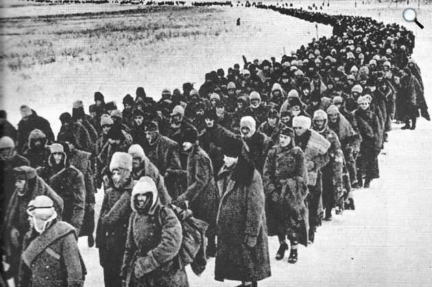Magyar katonák a Don-kanyarnál - A doni katasztrófa, 1943 (Fotó: ww2.wwarii.com)