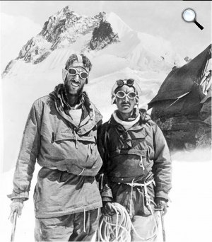 Edmund Hillary hegymászó és Tenzing Norgay nepáli serpa (Fotó: Wikimédia)