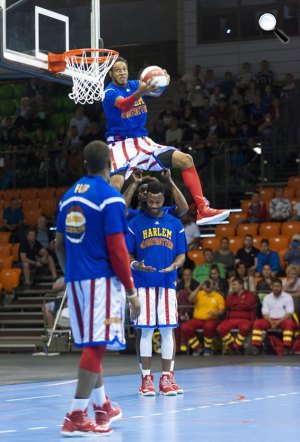 Harlem Globetrotters kosárlabdashow (MTI Fotó: Krizsán Csaba)