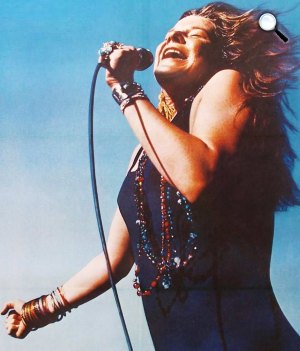 Janis Joplin (1943-1970) blues és rock énekesnő (Fotó: listal.com)