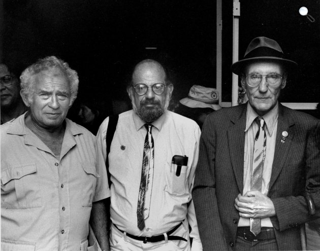 Norman Mailer, Alan Ginsberg és William Burroughs, 1983 (Fotó: The Norman Mailer Society)