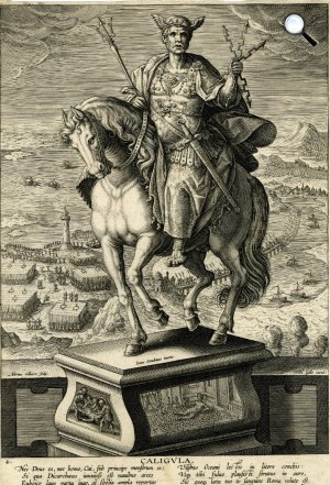 Caligula Gaius Julius Caesar Augustus Germanicus (Kr.u 12. - 41.) római császár a lován (Fotó: Wikipédia)