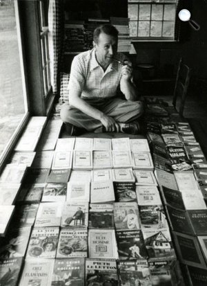 Georges Simenon (1903-1989) író (Fotó: Pinterest)