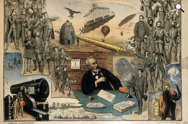 Jules Verne poszter, 1889 (Fotó: Wikimédia)