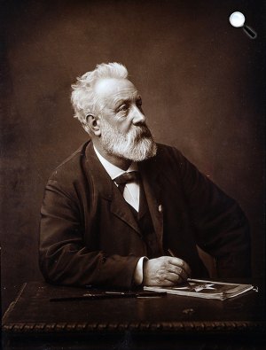 Jules Verne (1828-1905) író, 1892 (Fotó: Félix Nadar/Babelio.com)
