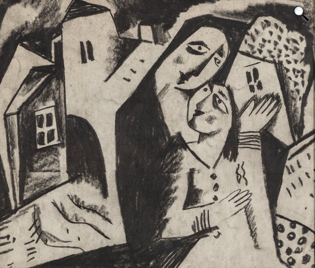 Kádár Béla: Anya gyermekével, 1920-as éveke eleje (Fotó: BÁV)
