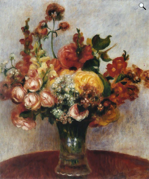 Pierre-Auguste Renoir: Virágok vázában, 1896-1898 (Fotó:  Musée de l'Orangerie, Párizs)