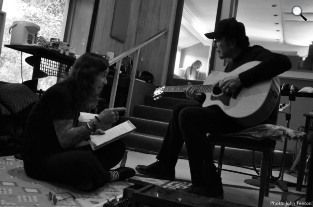 Black Sabbath próba, 2013 - Ozzy Osbourne és Tony Iommi (Fotó: John Fenton/iommi.com)