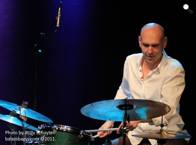 Bágyi Balázs jazzdobos, zeneszerző, 2011 (Fotó: Willy Schuyten/balazsbagyi.com)