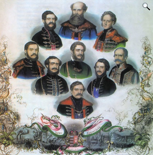 Tyroler József: Batthyány Lajos kormánya, 1848 (Fotó: OSZK)