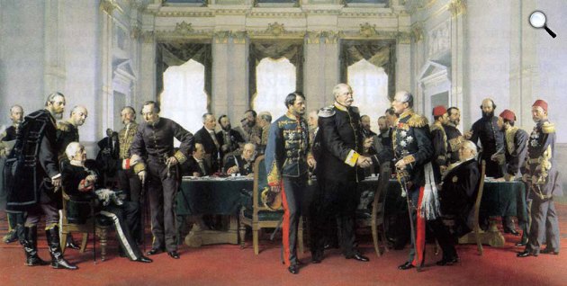 Anton von Werner: A berlini kongresszus, 1881 (Fotó: OSZK)
