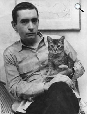 Edward Albee (1928-2016) drámaíró, színházi rendező, 1963 (Fotó: Babelio)
