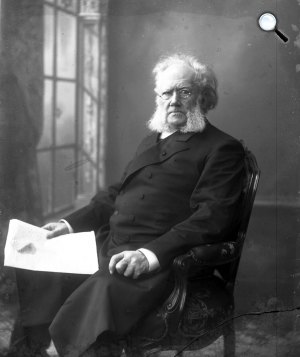 Gustav Borgen: Henrik Ibsen (1928-1906) svéd drámaíró portréja (Fotó: Wikimédia)