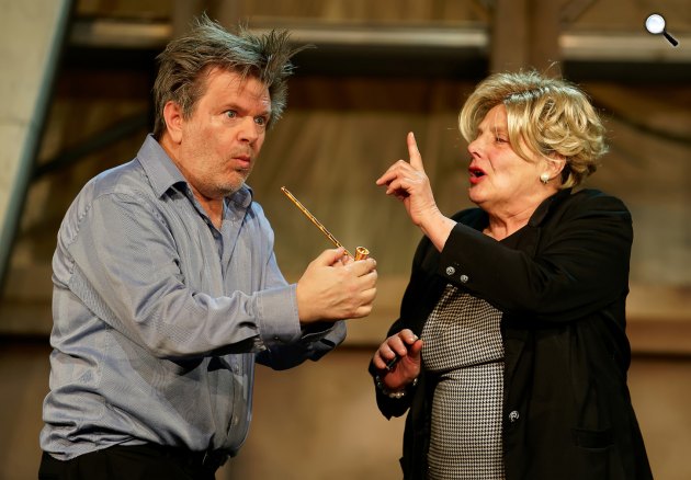 Mózsik - Bodó: A Krakken művelet – Gyabronka József, Lázár Kati, Átrium, 2018 (Fotó: Mészáros Csaba)