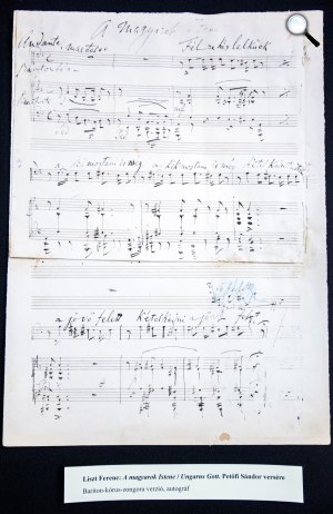 Liszt Ferenc eddig elveszettnek hitt kéziratai (Fotó: Zeneakadémia/Dimény András)