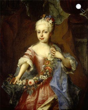 Mányoki Ádám: Mária Terézia főhercegnő 6 éves korában, 1723 (Fotó: Wikiart)