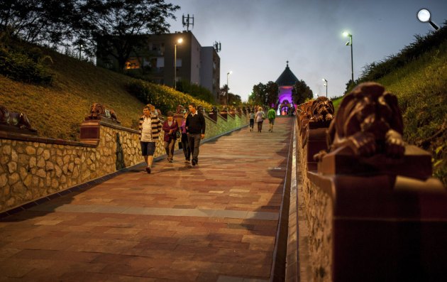 Múzeumok éjszakája,  Zsolnay Negyed, Pécs (MTI Fotó)