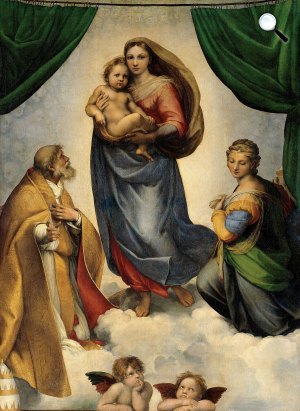 Raffaello: Sixtusi Madonna, 1512-1514 (Fotó: Wikiart)