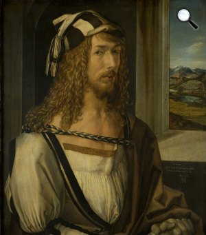 Albrecht Dürer: Önarckép, 1498 (Fotó: Prado, Madrid)