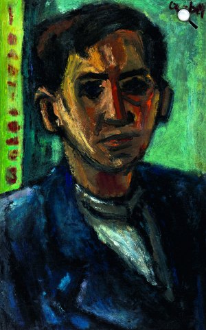 Czóbel Béla: Önarckép, 1920 (Fotó: magántulajdon HUNGART C2018)