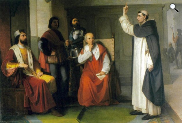 Girolamo Savonarola (1452-1498) domonkos szerzetes, előreformátor (Fotó: Wikimédia)