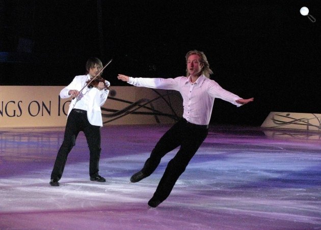 Kings On Ice: Evgeni Plushenko és Edvin Marton (Fotó: openwalls.com)
