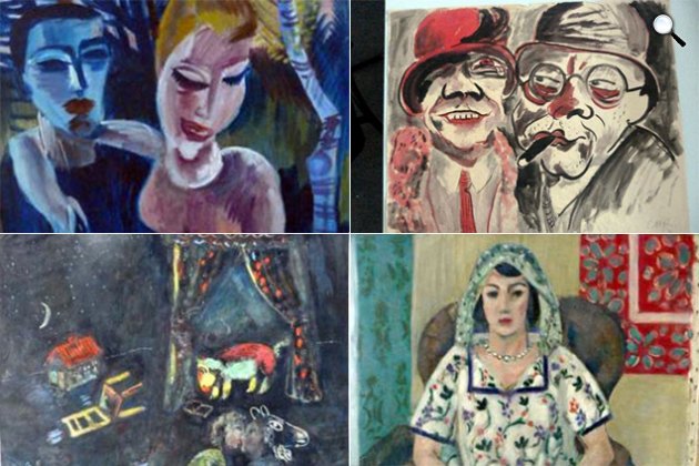 A Gurlitt-gyűjtemény része: Conrad Felixmüller, Hans Christoph, Marc Chagall és Henri Matisse művei (Fotó: Augsburger Allgemeine)