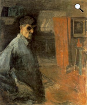 Hollósy Simon: Önarckép 1916 (Fotó: MNG)