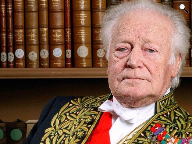Maurice Druon (1918-2009) francia író, politikus (fotó: Babelio)
