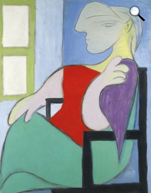 Pablo Picasso: Egy ablak előtt ülő asszony, 1932 (Fotó: Wikiart)