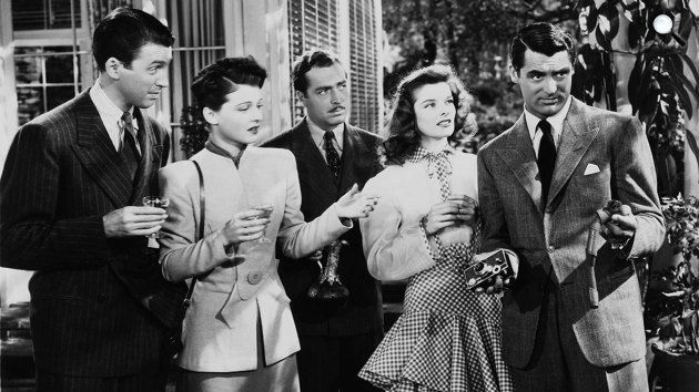 Philadelphiai történet - Katharine Hepburn, Ruth Hussey, Cary Grant, James Stewart és John Howard, 1940 (Fotó: listal.com)
