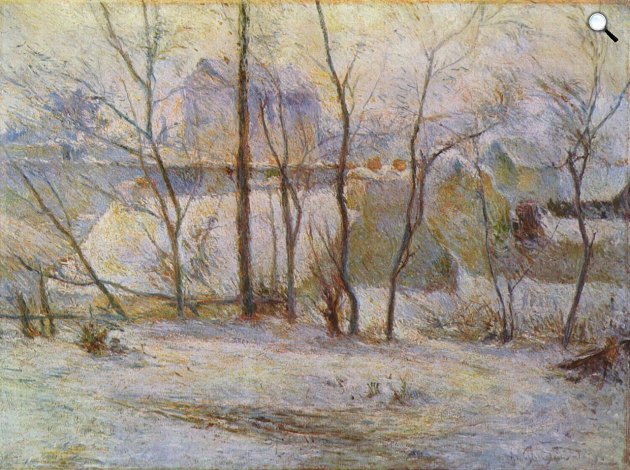 Paul Gauguin: Behavazott kert, 1879 (Fotó: Szépművészeti Múzeum/Wikiart)
