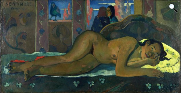 Paul Gauguin: Nevermore, 1897 (Fotó: Wikiart)