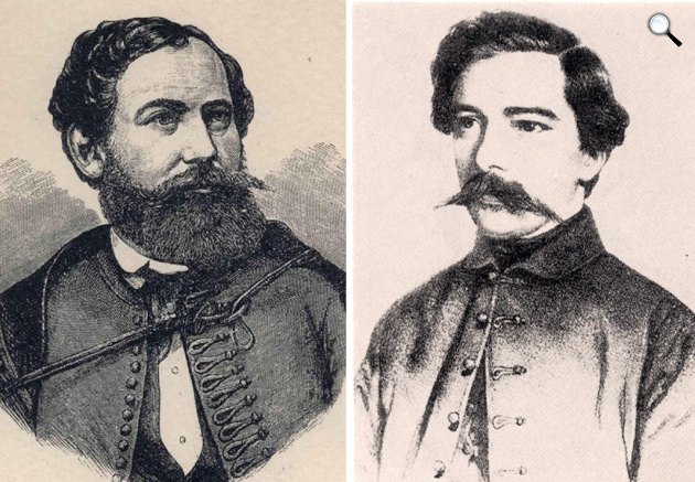 Vas Gereben és Arany János, a Nép Barátja c. néplap szerkesztői, 1848 (Fotó: OSZK, cultura.hu)