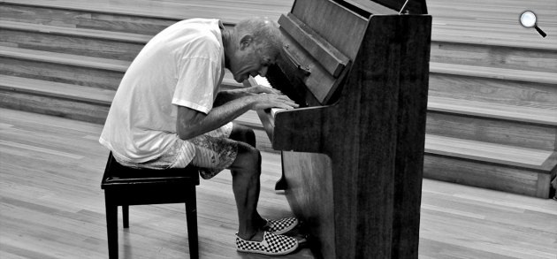 David Helfgott zongoraművész (Fotó: Facebook)