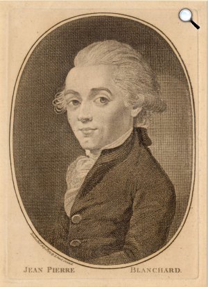 Jean-Pierre Blanchard (1753-1809) feltaláló, hőlégballonnal utazó (Fotó: Wikimédia)