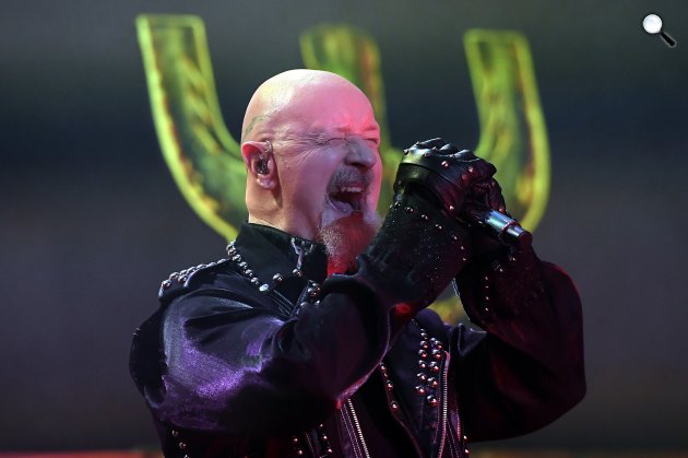Judas Priest - Rob Halford énekes, Papp László Budapest Sportaréna, 2018 (MTI Fotó: Kovács Tamás)