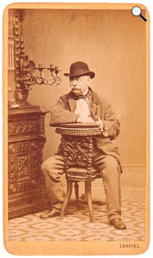 Latabár Endre (1811-1873) énekes színész, színigazgató, fordító (Fotó: OSZK, fényképész Lengyel Samu)