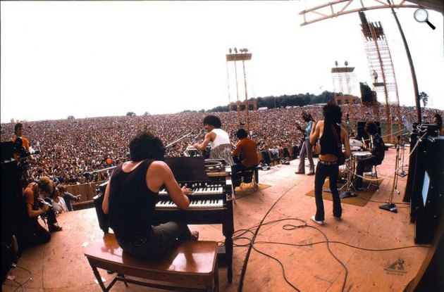 Carlos Santana koncertje, Woodstock, 1969 (Fotó: woodstock.com)