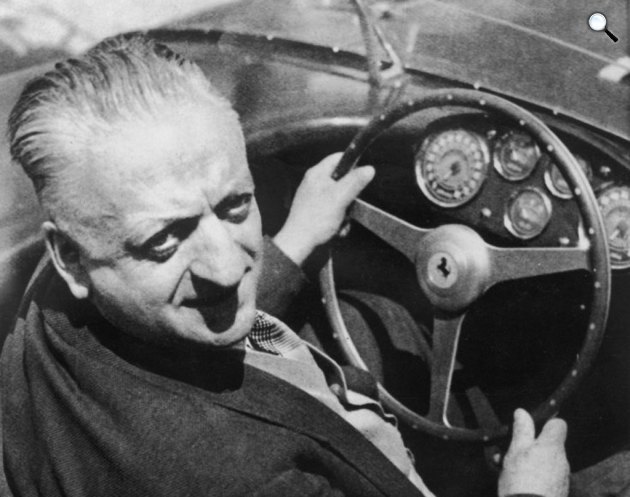 Enzo Ferrari (1898-1988) olasz autókonstruktőr, a Ferrari alapítója (Fotó: auto.ferrari.com)