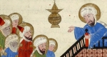 Mohamed próféta prédikáció közben (Fotó: Mohammed bin Ahmed Al-Biruni perzsa természettudós könyvéből)