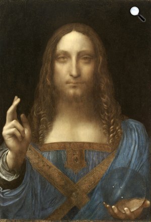 Leonardo da Vinci: Salvator Mundi, 1500 körül (Fotó: Wikiart)