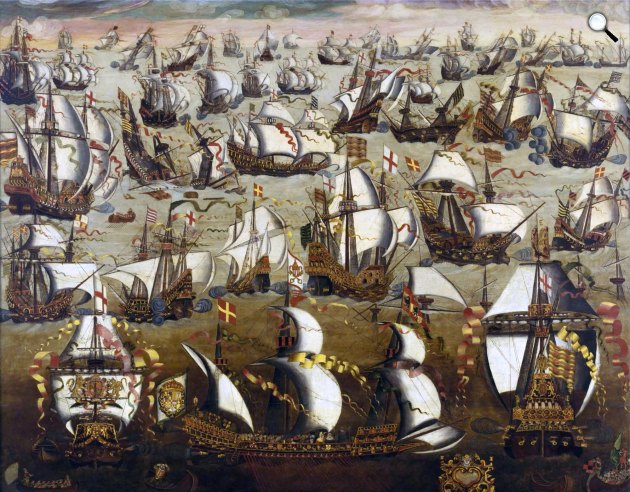 Az 1558 augusztusáig legyőzhetetlen spanyol Armada, 1700 (Fotó: Wikimédia)