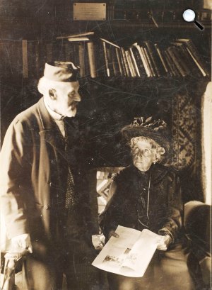 Vámbéry Ármin (1832-1913) és felesége, Rechnitz-Arányi Kornélia (1846-1914) (Fotó: Balogh Rudolf / OSZK)