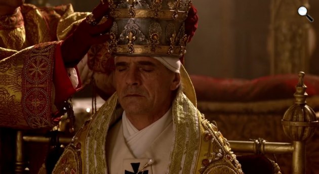 Borgiák drámasorozat - Jeremy Irons, mint Rodrigo Borgia, 2011 (Fotó: listal.com)