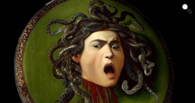 Caravaggio: Medúza, 1597 (Fotó: caravaggio.org)