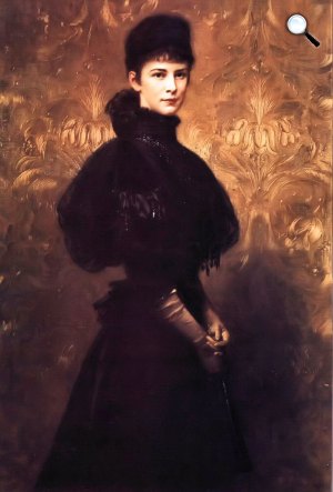 Benczúr Gyula: Erzsébet királynő arcképe, 1899 (Fotó: MNG)