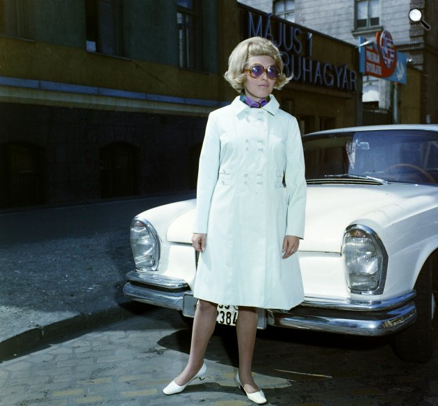 Május 1. Ruhagyár - divattörténet, 1966 (Fotó: Fortepan)